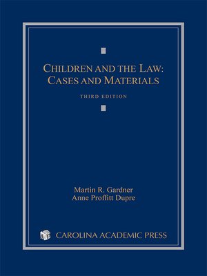 cover image of Children and the Law
